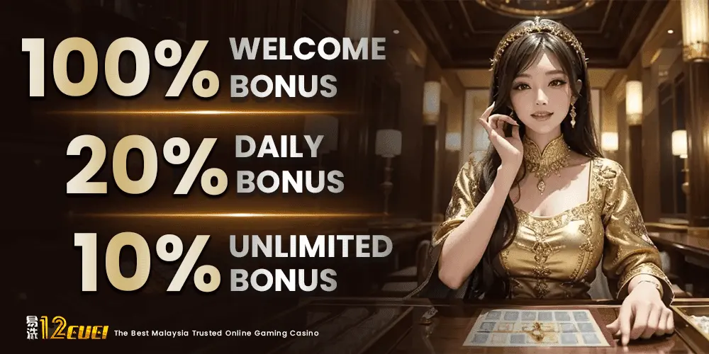 12cuci Banner 100% welcome bonus offers today.