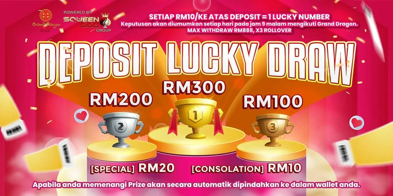 12cuci Banner Deposit Lucky Draw RM200 RM300.